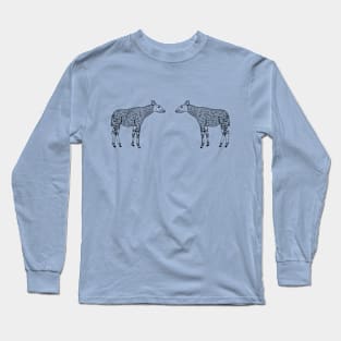 Forest Giraffes in Love - animal lovers' design Long Sleeve T-Shirt